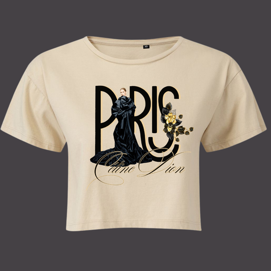 T-shirt crop top Céline Dion Paris