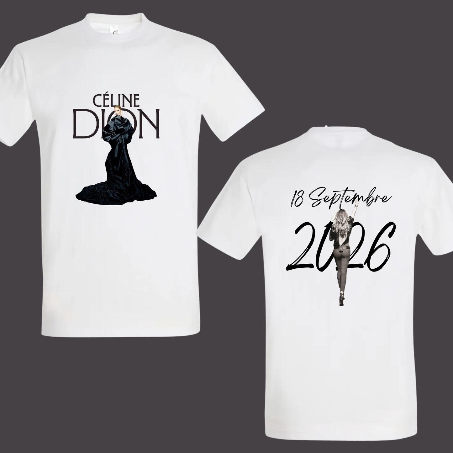 T-shirt "concert de Céline Dion"