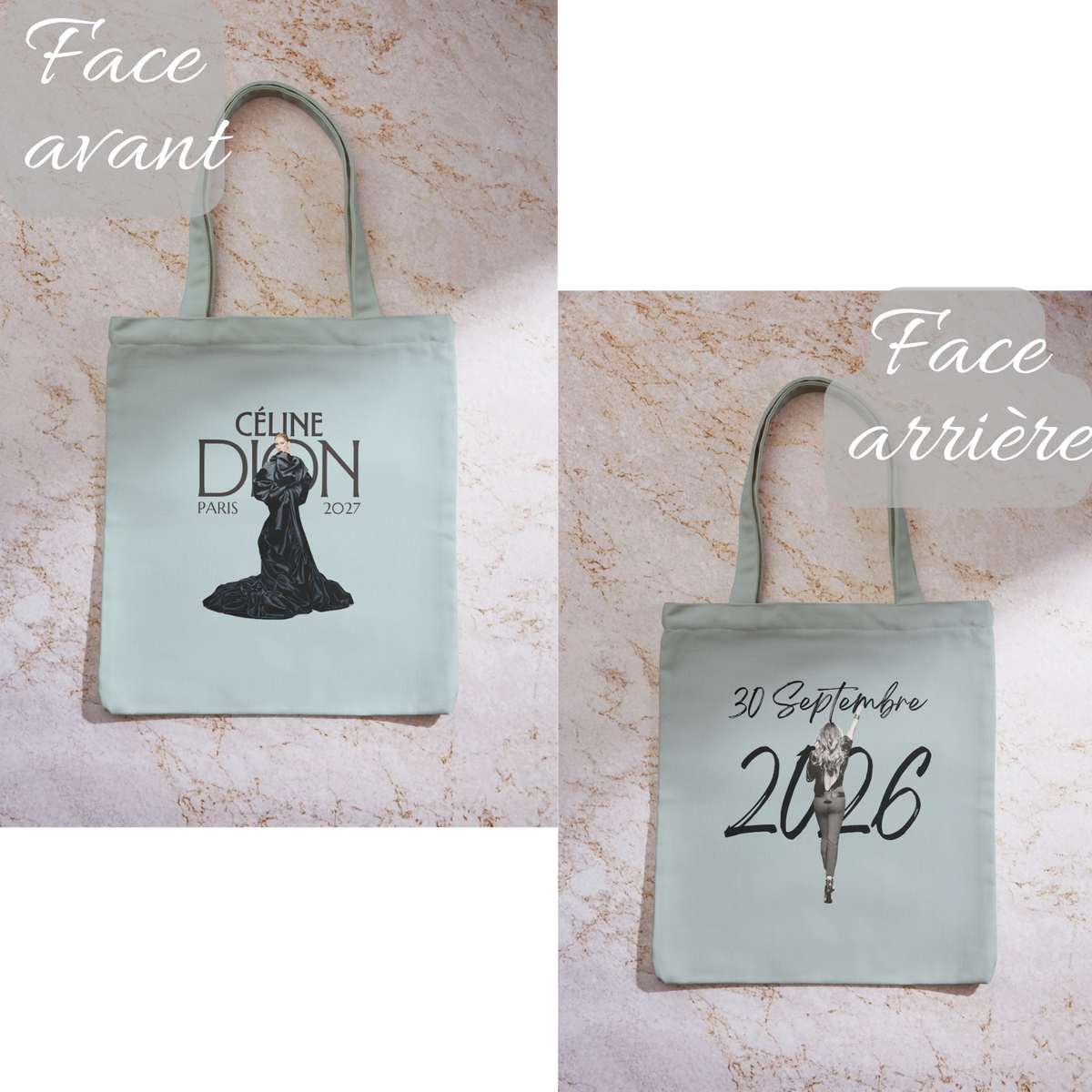 Tote bag concert de Céline Dion