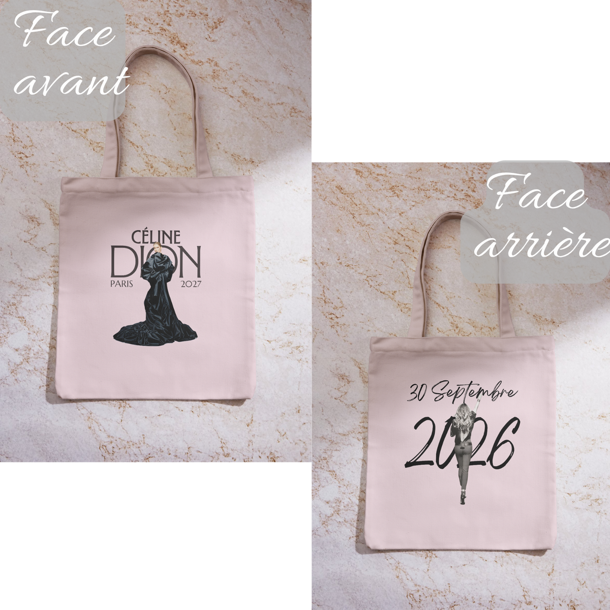 Tote bag concert de Céline Dion