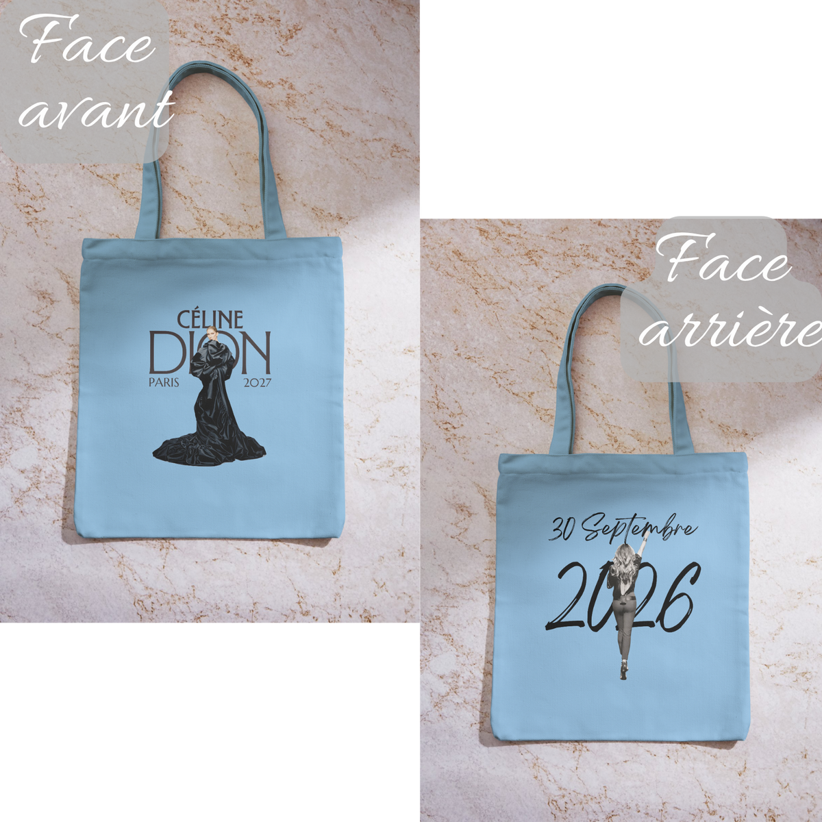 Tote bag concert de Céline Dion