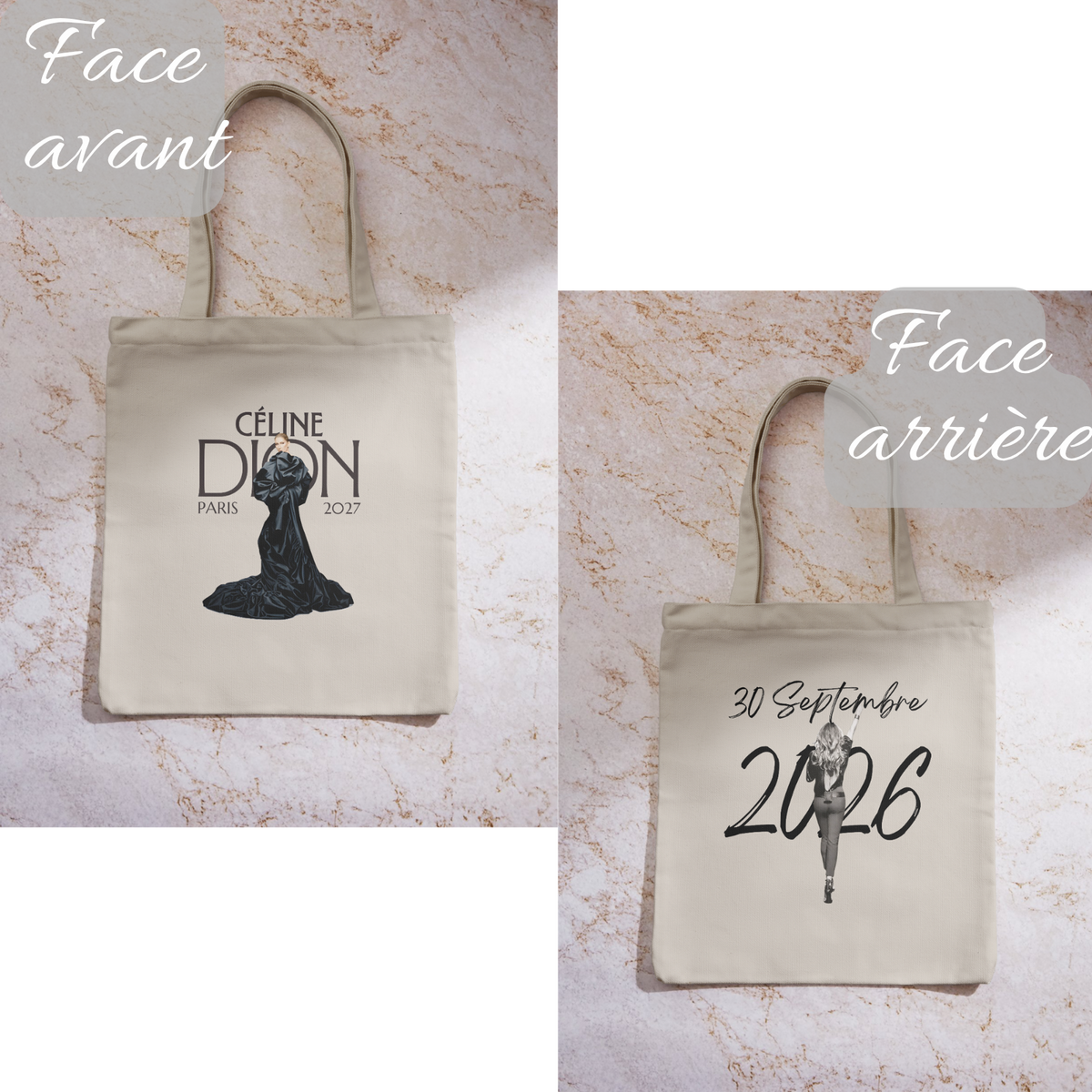 Tote bag concert de Céline Dion
