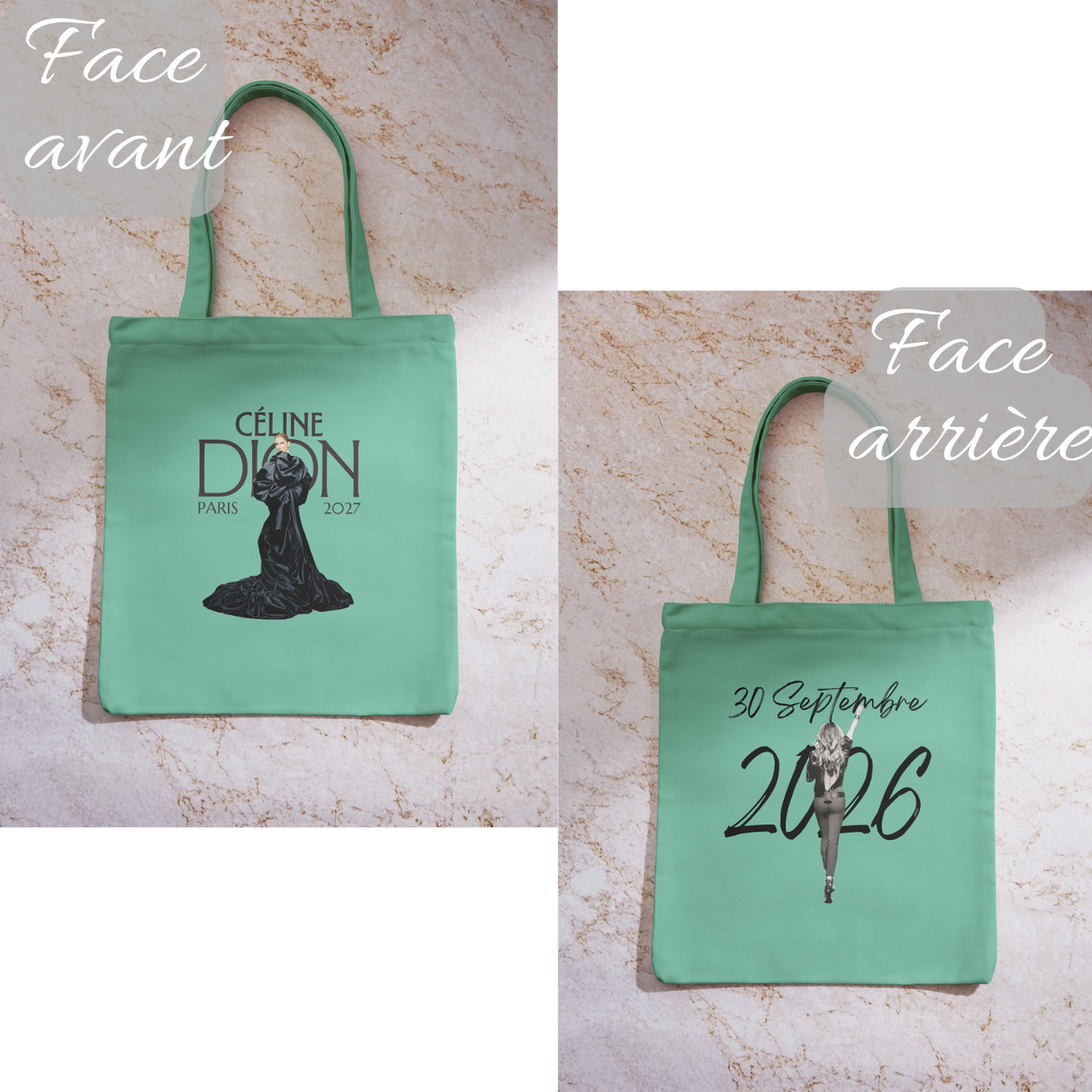 Tote bag concert de Céline Dion