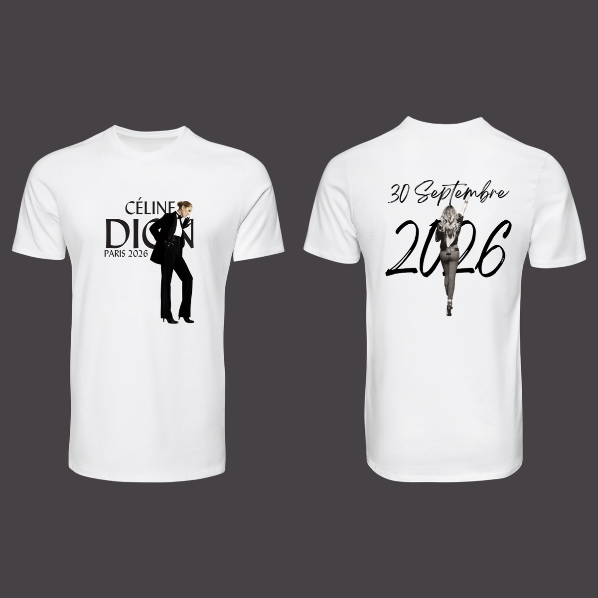 T-shirt concert Céline Dion
