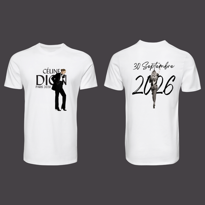 T-shirt concert Céline Dion