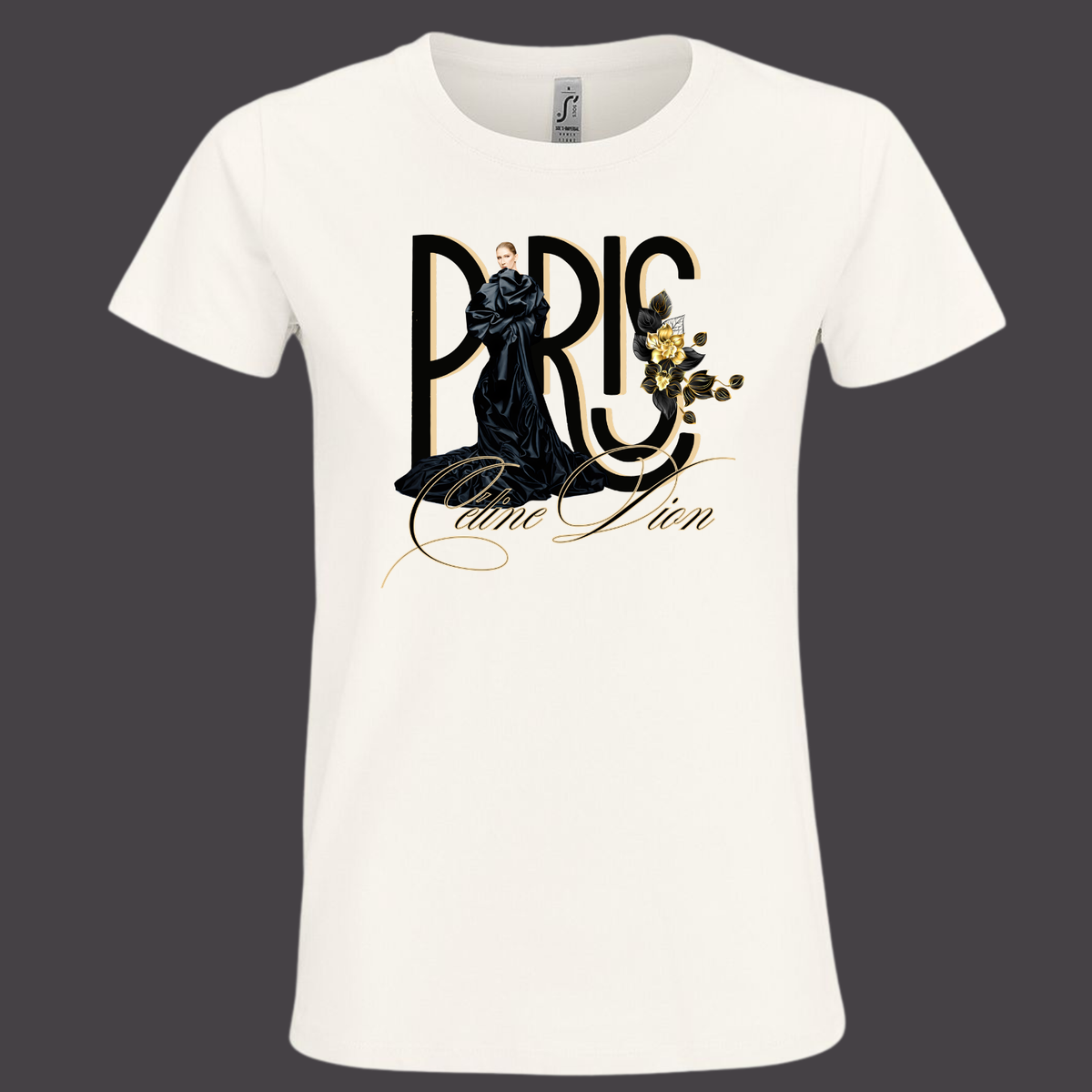 T-shirt Femme Céline Dion Paris – Écru