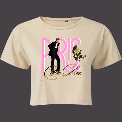 T-shirt crop top Céline Dion Paris