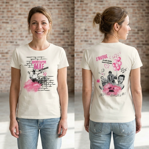 T-shirt "On Trace Notre Route" | Inspiration Christophe Maé