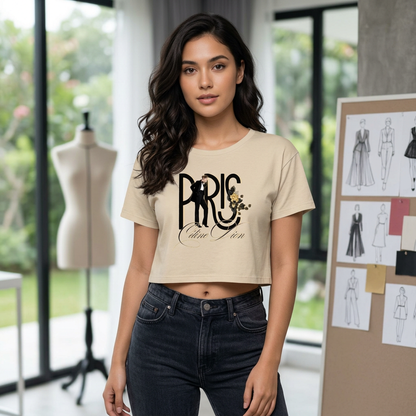 T-shirt crop top Céline Dion Paris